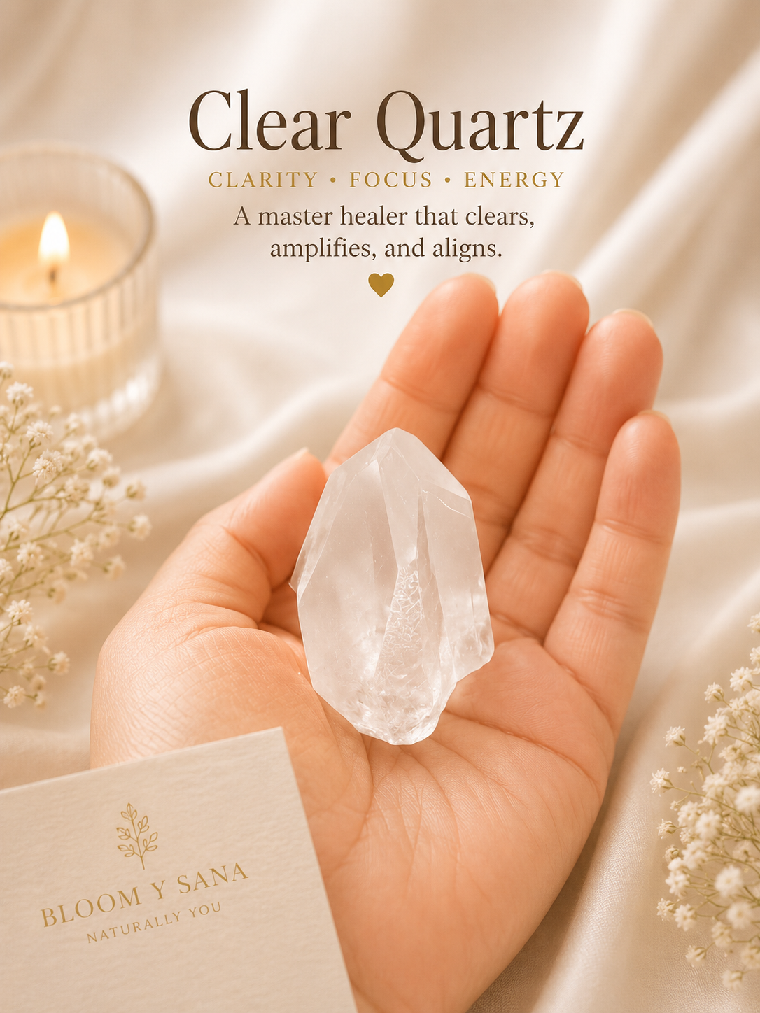 Clear Quartz Crystal – Stone of Clarity & Amplification